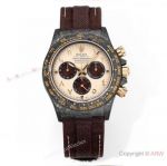 AAA Swiss Copy Rolex Daytona DiW Carbon Arabic Brown 40mm TW 4801 Watch